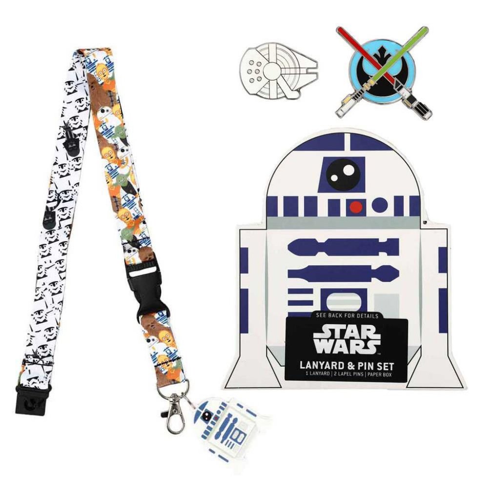 Star Wars Rebel Empire Characters Lanyard and Collectible Pins Box Set